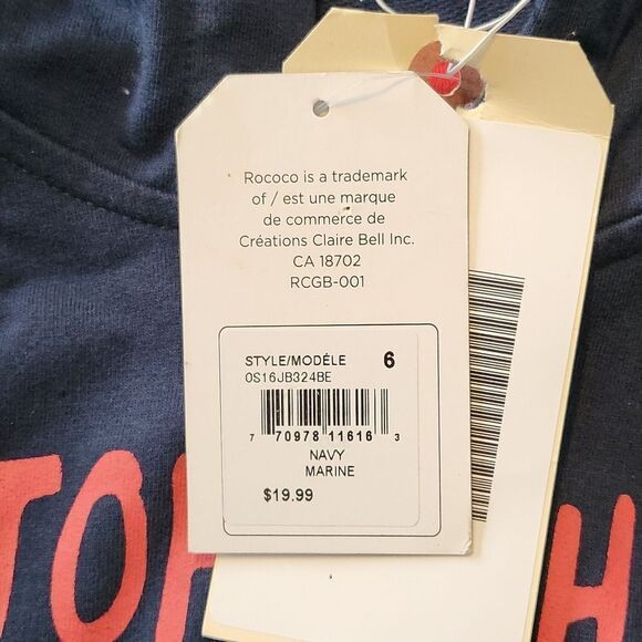 Rococo In Top Shape Zip-Front Hoodie-NAVY-6 - Picture 4 of 5